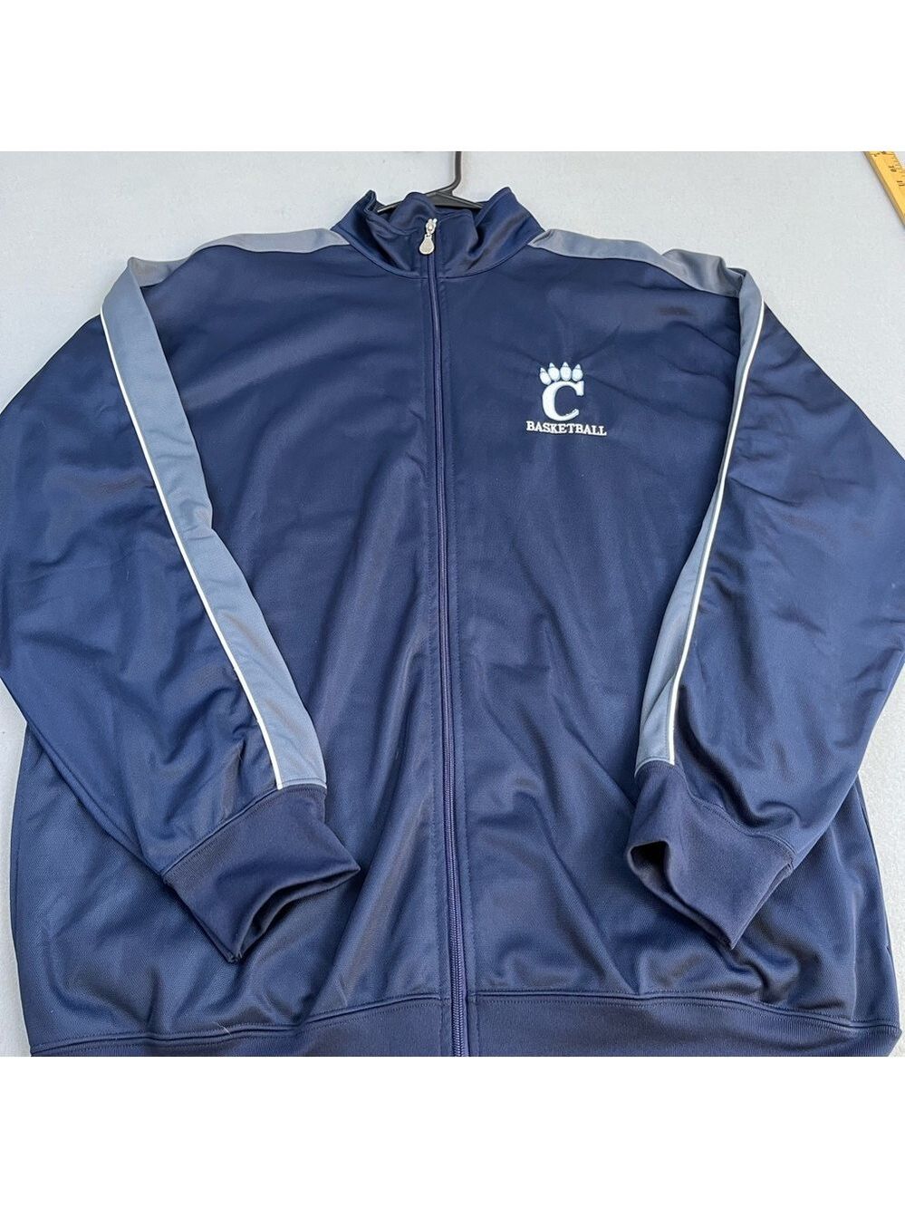 Cincinnati, Bearcats, Men's Navy and Gray Basketball Jacket L